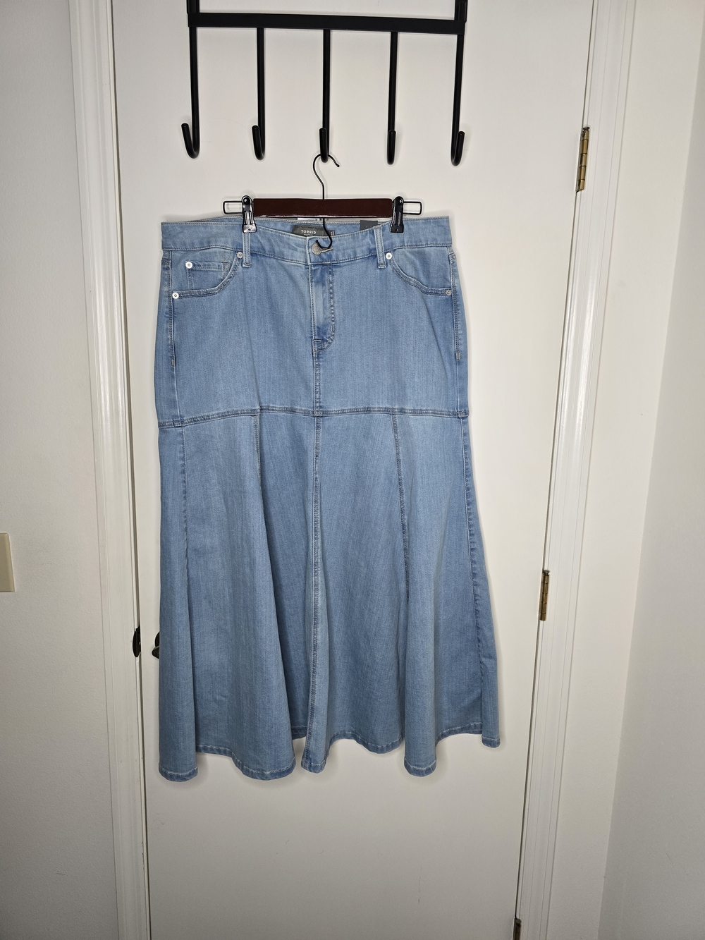 torrid Light Blue Pulsar Denim Maxi Skirt